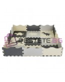 Пъзел от пяна 30.5x30.5см 35 части мека постелка за игра